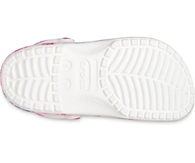 Crocs Classic Tie Dye Graphic Clog in Garnet/Multi -3